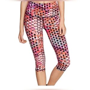Victoria's Secret Pink and Black Patterned Capris